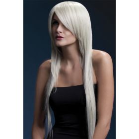 Fever Smiffys Amber Wig Straight & Feathered-Blonde 28"