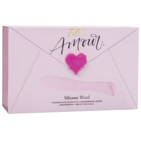 Amour Silicone Wand-Pink 8"