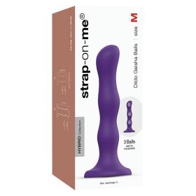 Strap On Me Geisha Dildo with Balls-Purple