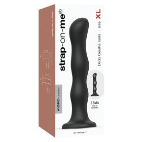 Strap On Me Geisha Dildo with Balls-Black