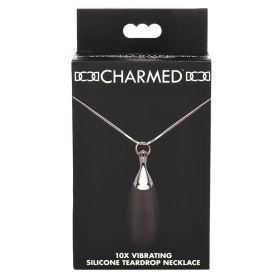 Charmed Vibrating Silicone Teardrop Necklace