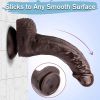 7.87 Inches Realistic Dildo with Powerful Suction Cup;  Adorime Confetti Silicone Crystal Clear G-Spot Vaginal Lifelike Dildo;  Waterproof & Skin-Frie