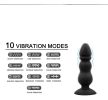 Portable USB Charging Tool Wireless Remote Control 9 Speeds Massaging Electric Beads Smooth Silicone Plug for Beginners Quiet